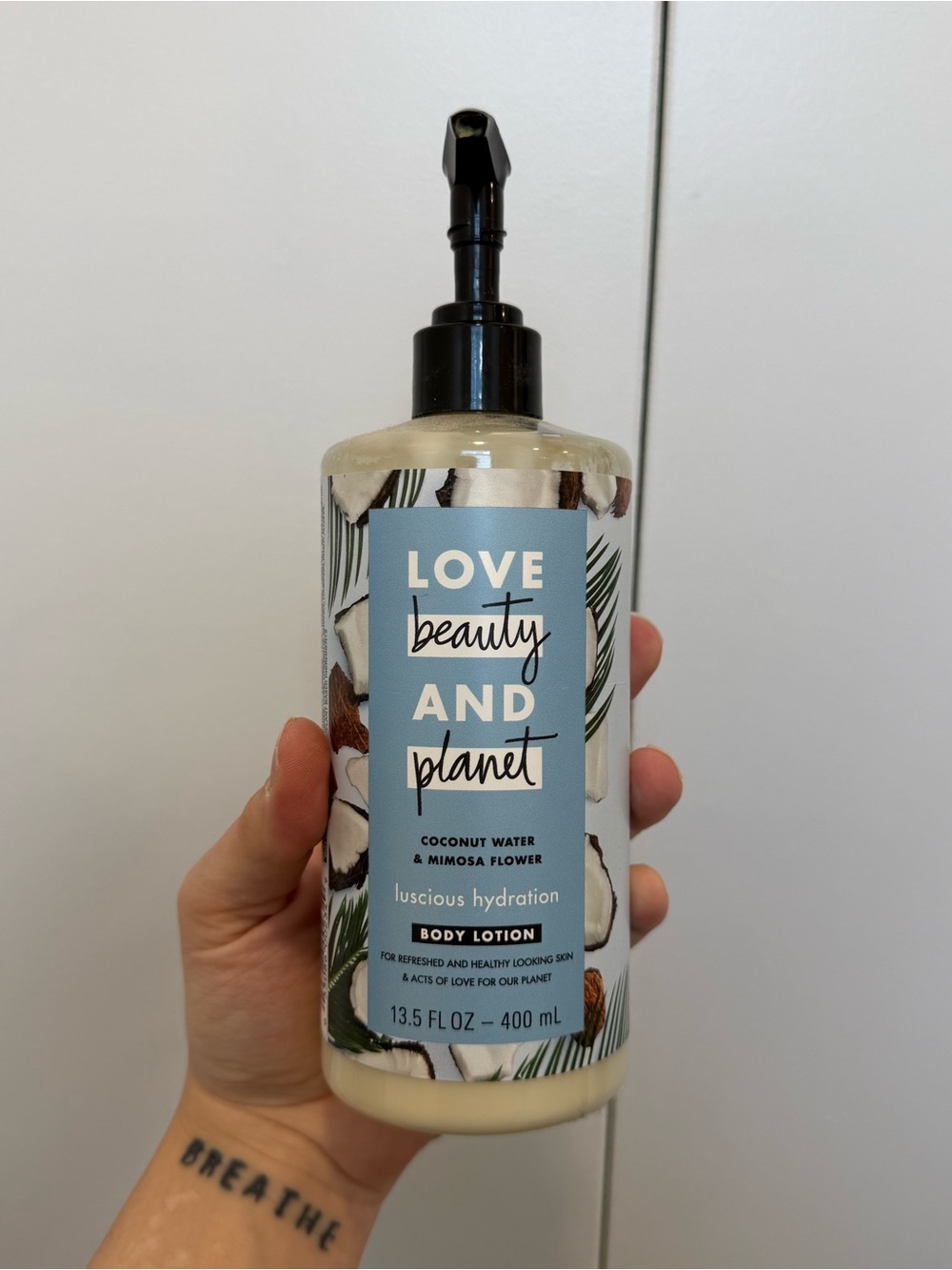 Love beauty and planet body lotion